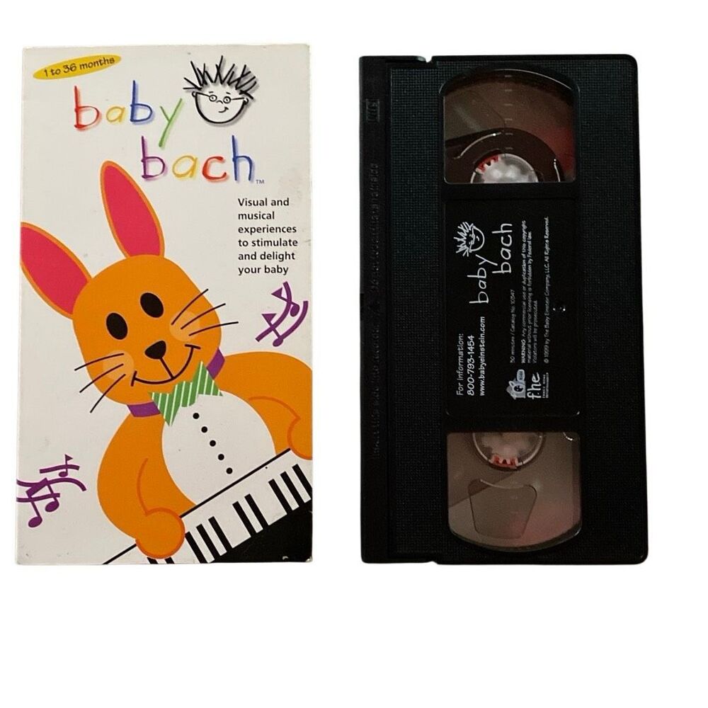 Vintage Baby Einstein VHS learning tape Bach rare 1999 2000 music education